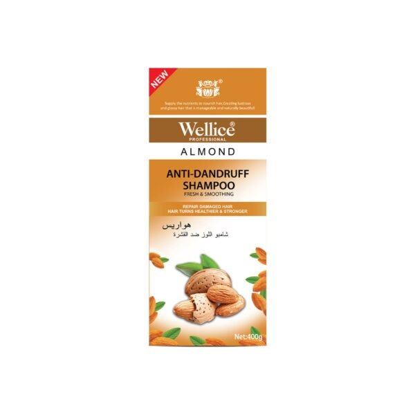 2 Wellice Almond Shampoo - Anti-Dandruff for Healthy, Strong Hair
